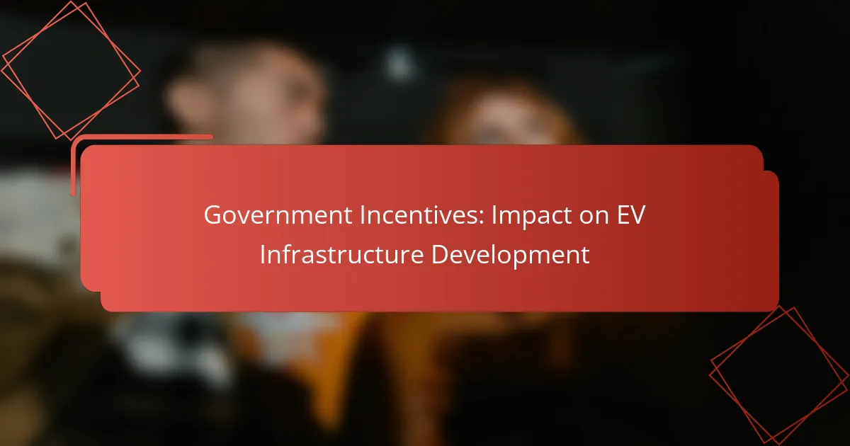Government Incentives: Impact on EV Infrastructure Development