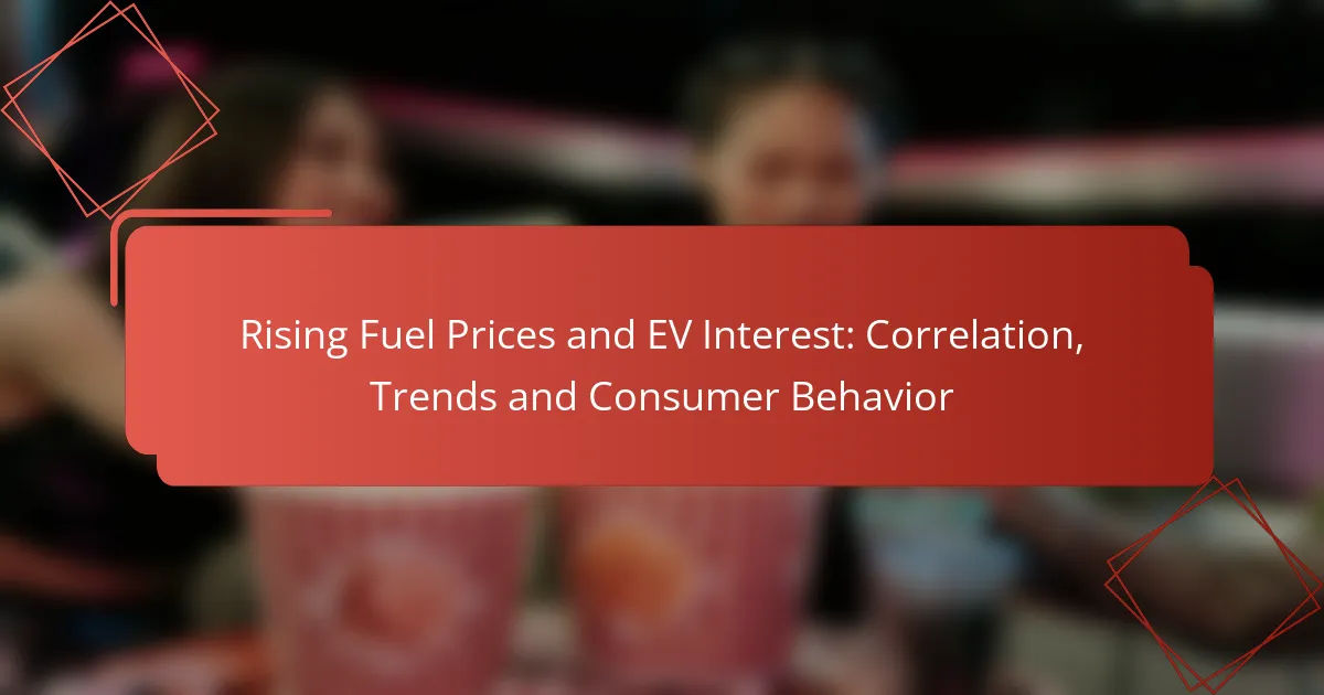 Rising Fuel Prices and EV Interest: Correlation, Trends and Consumer Behavior