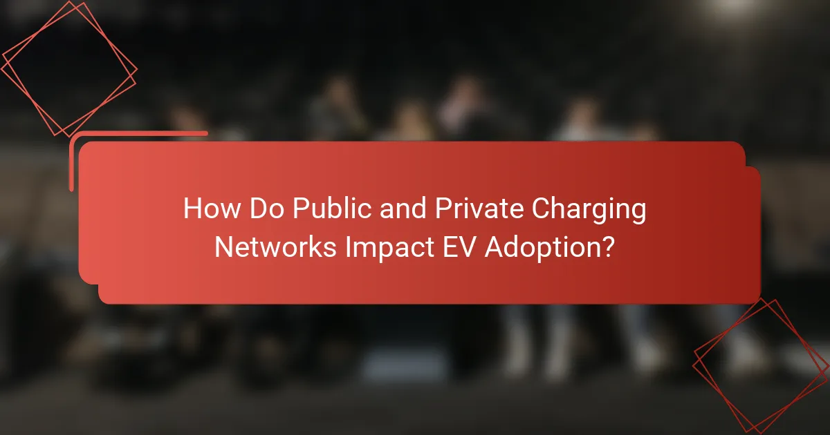 How Do Public and Private Charging Networks Impact EV Adoption?